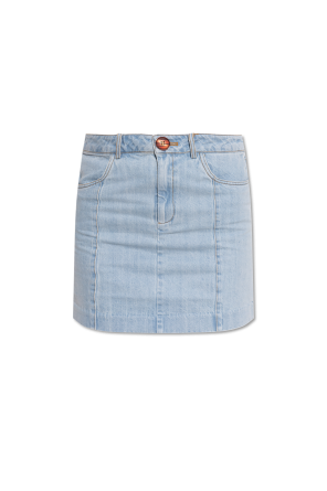 ◆2000Archives◆ EMBOSSED DENIM SKIRT ICE BLUE 2A25D2SK01GN Gestuz Denim skirt `Gzdea` | Women's Clothing | Vitkac